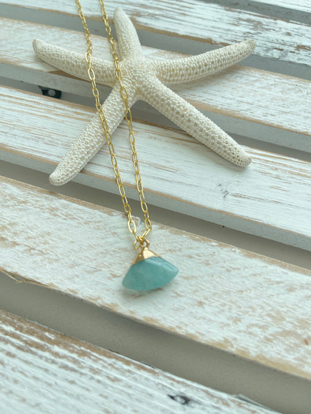 Aqua necklace