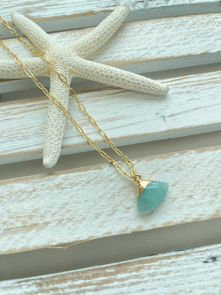 Aqua necklace